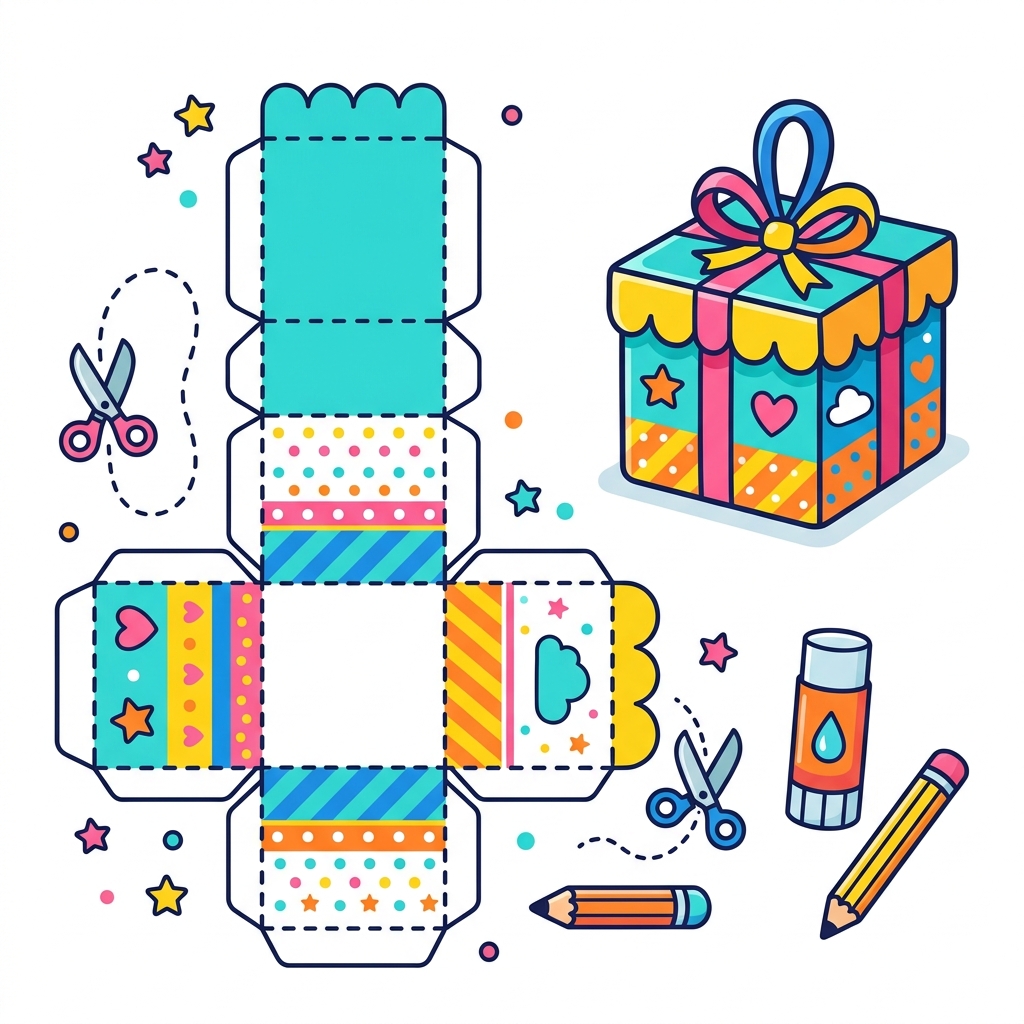 Cajita Regalo Imprimible
