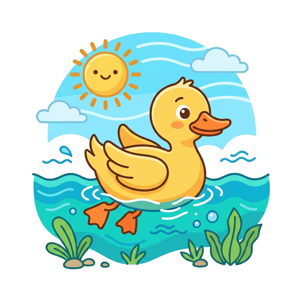 Pato para Colorear