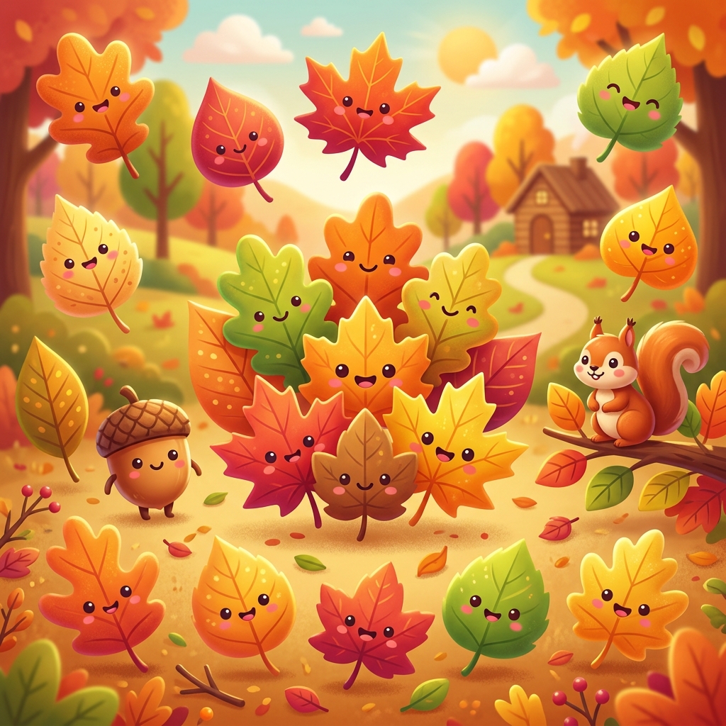 Plantilla de Hojas de Otoño - Parte 1