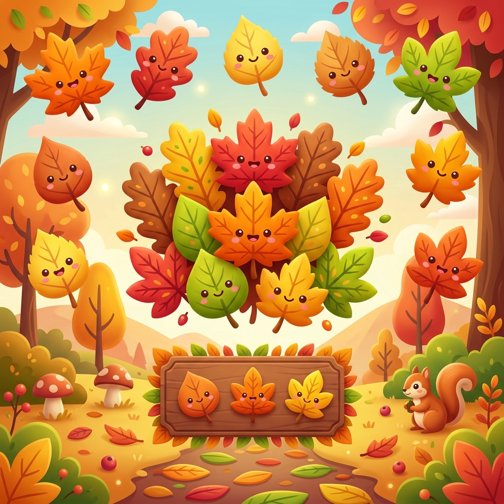 Plantilla de Hojas de Otoño - Parte 2