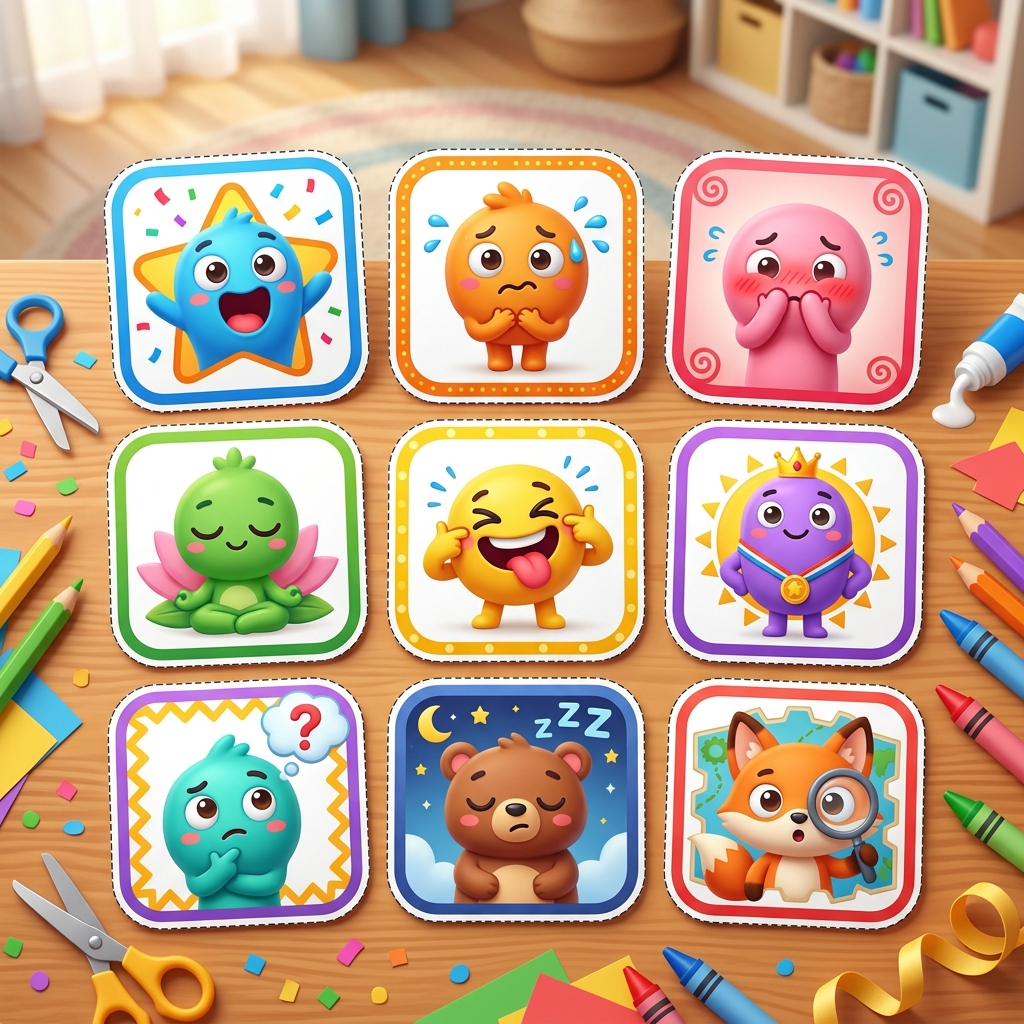 Tarjetas de Emociones Recortables - Parte 2